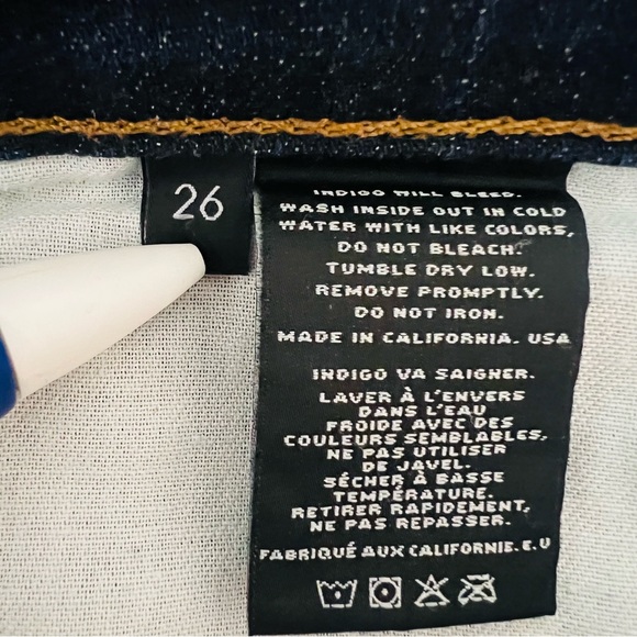 J BRAND Skinny Leg League Medium Wash Mid-Rise Skinny Jeans Denim Size 26 - Picture 11 of 11